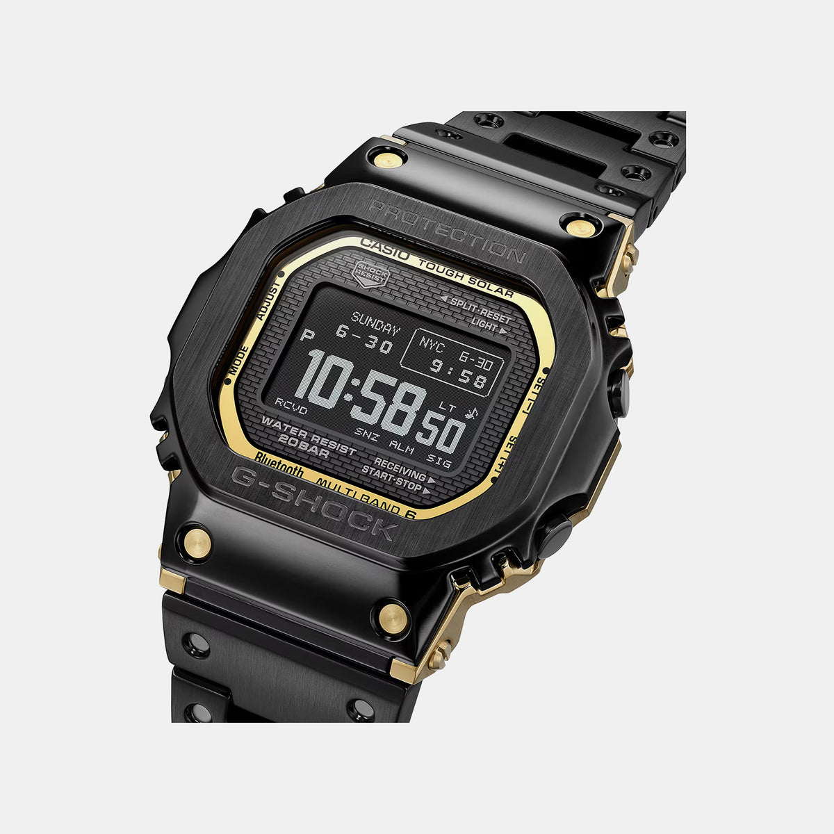 G-Shock Men Quartz Black Dial Digital Stainless Steel Watch G1767
