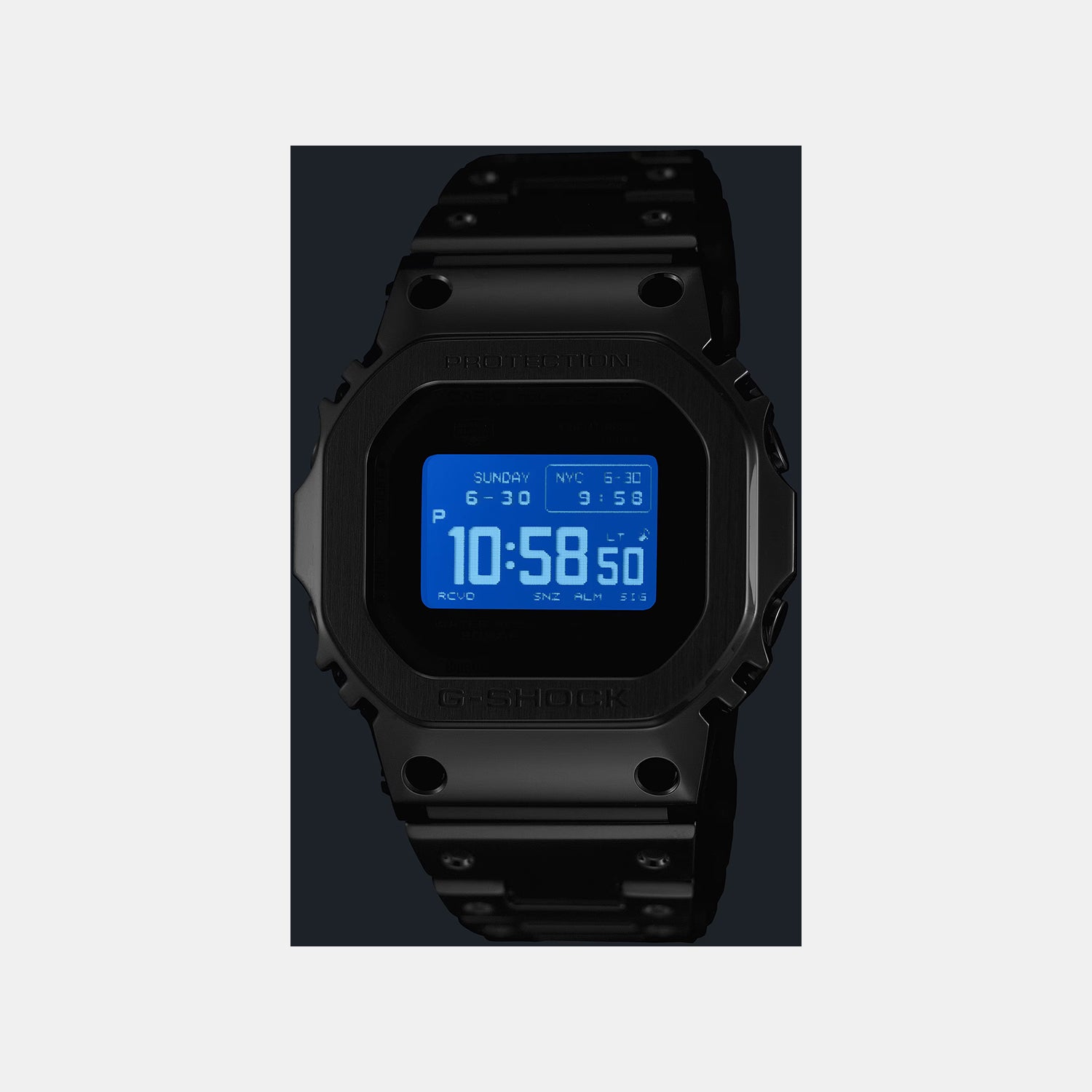 G-Shock Men Quartz Black  Dial Digital Stainless Steel Watch G1767