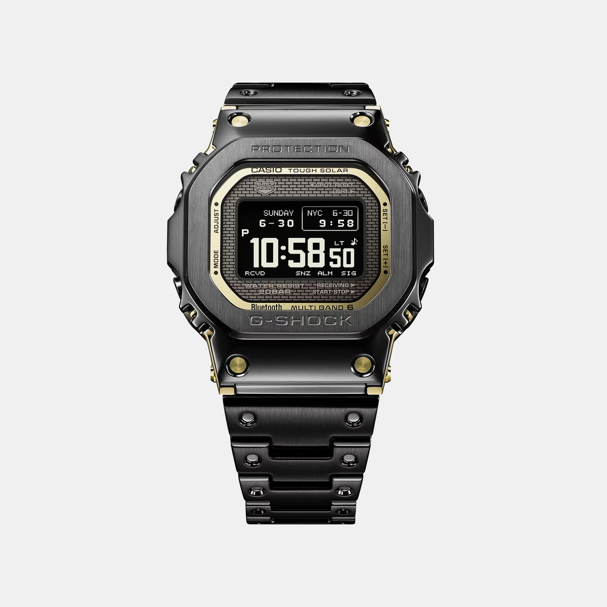 G-Shock Men Quartz Black Dial Digital Stainless Steel Watch G1767