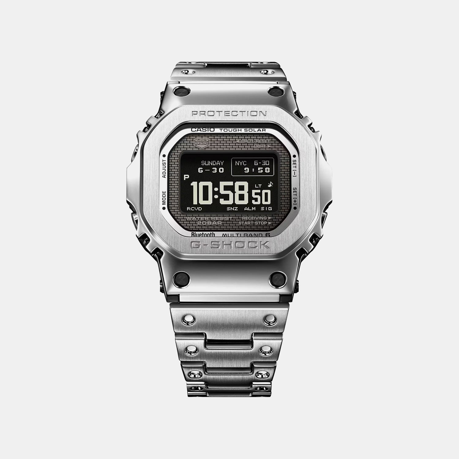 G-Shock Men Quartz Black  Dial Digital Stainless Steel Watch G1768