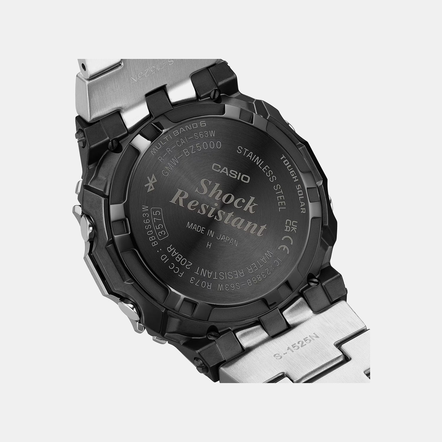 G-Shock Men Quartz Black  Dial Digital Stainless Steel Watch G1768
