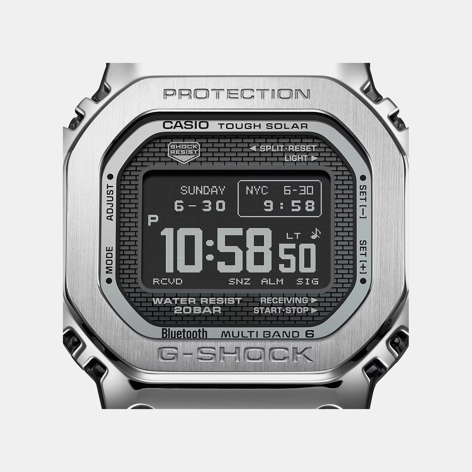 G-Shock Men Quartz Black  Dial Digital Stainless Steel Watch G1768