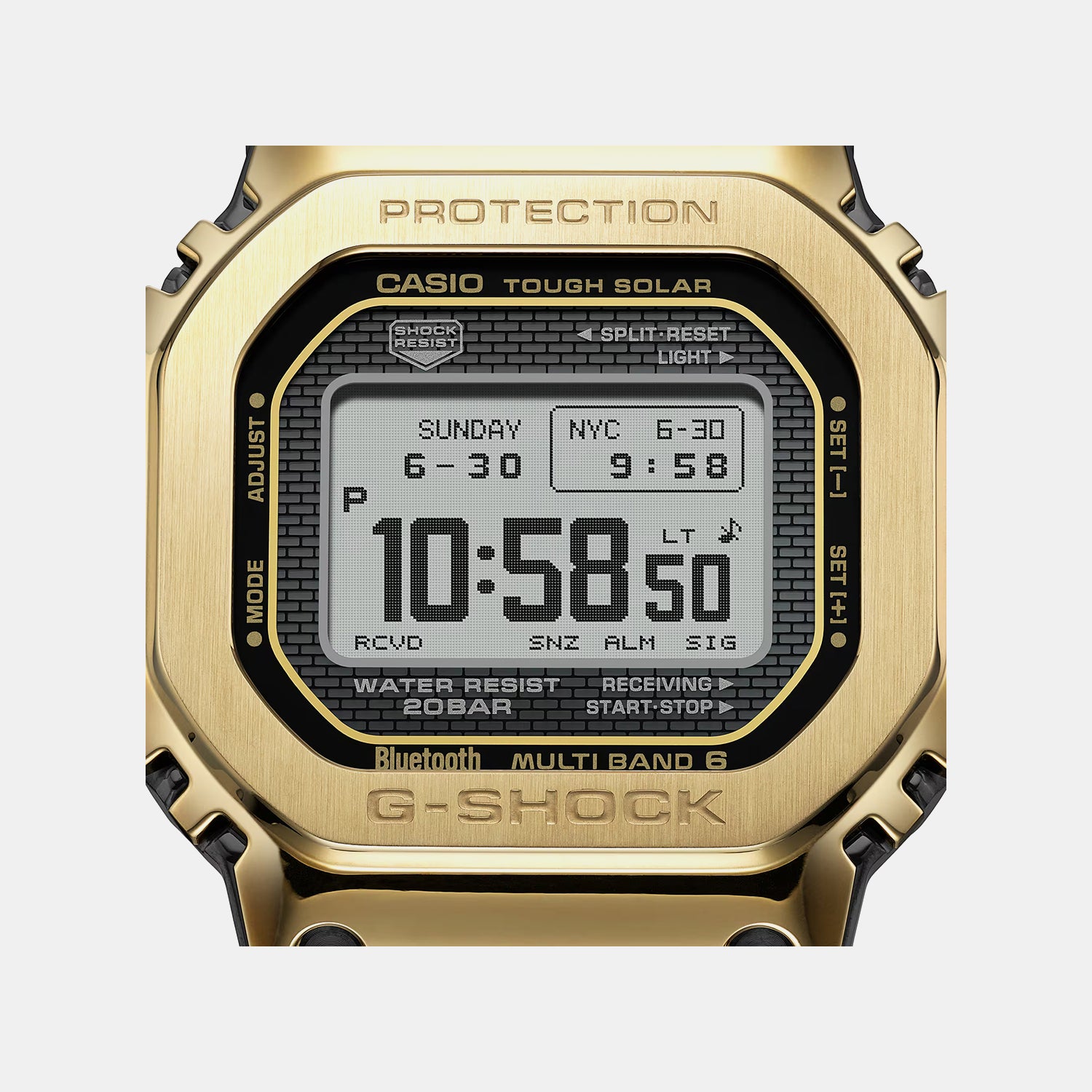 G-Shock Men Quartz Clear Dial Digital Stainless Steel Watch G1769