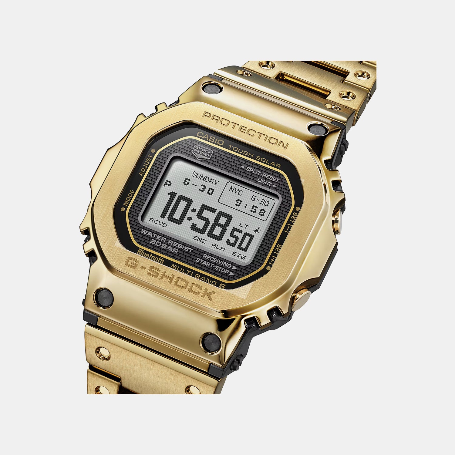G-Shock Men Quartz Clear Dial Digital Stainless Steel Watch G1769