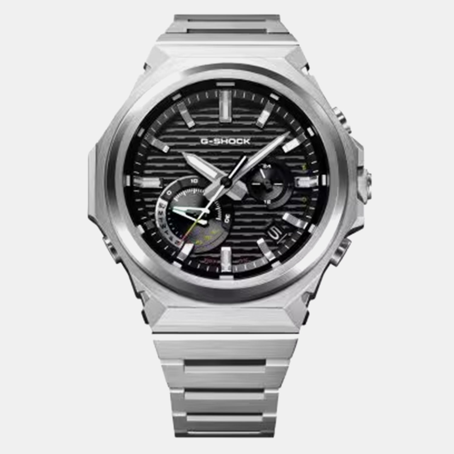 G-Shock Men Solar Black Dial Chronograph Stainless Steel Watch GST-B1000D-1A G1770