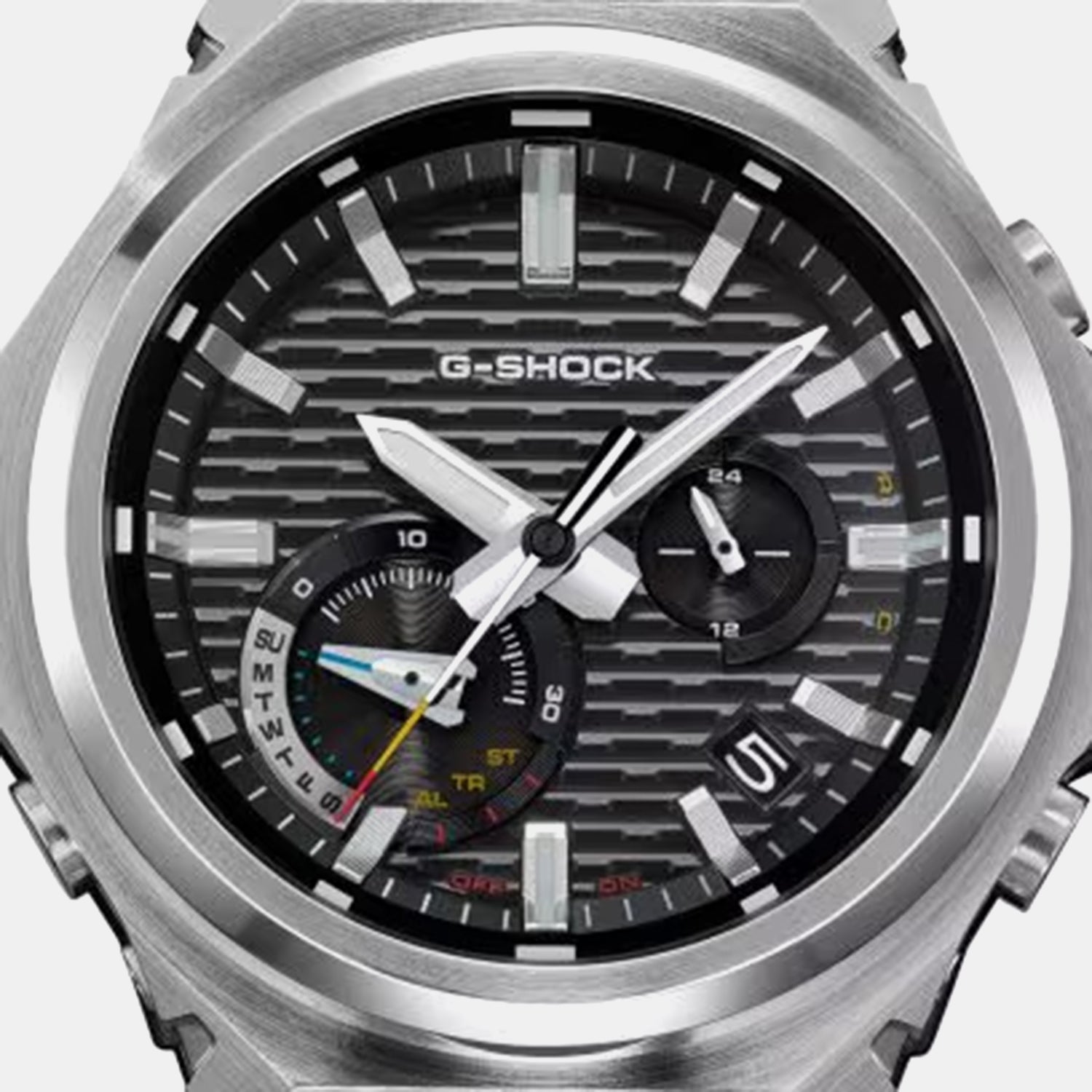 G-Shock Men Solar Black Dial Chronograph Stainless Steel Watch GST-B1000D-1A G1770