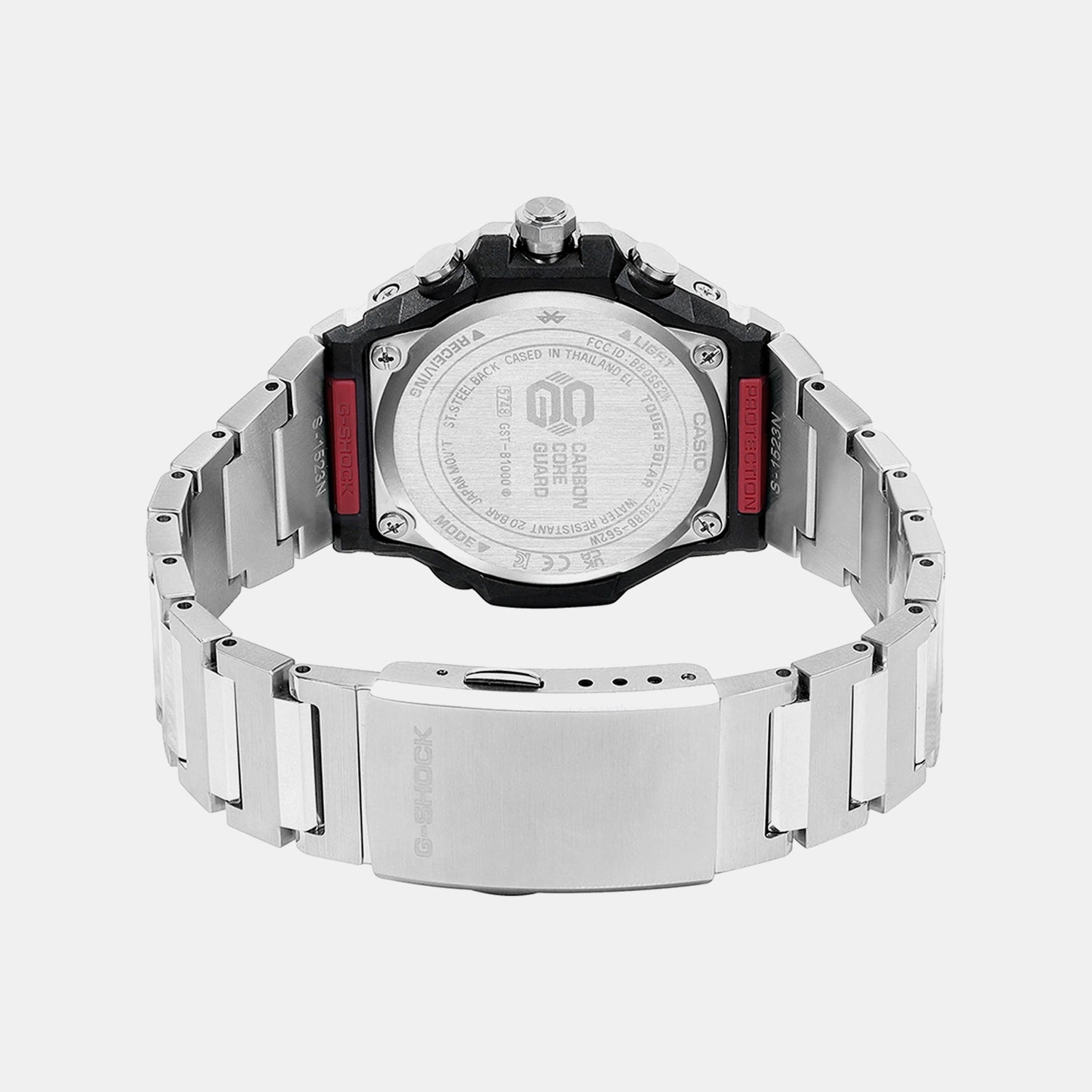 G-Shock Men Solar Black Dial Chronograph Stainless Steel Watch G1770