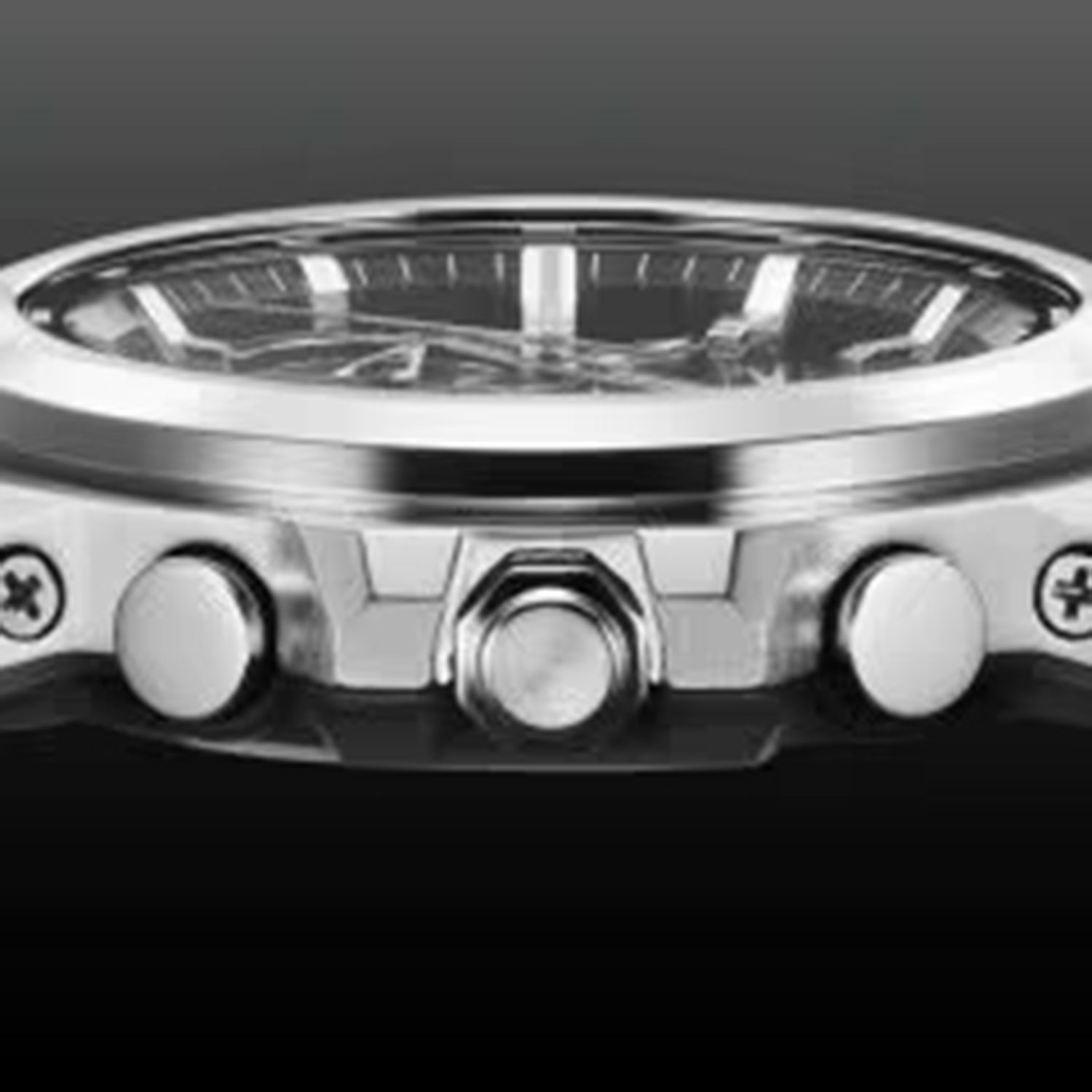 G-Shock Men Solar Black Dial Chronograph Stainless Steel Watch GST-B1000D-1A G1770