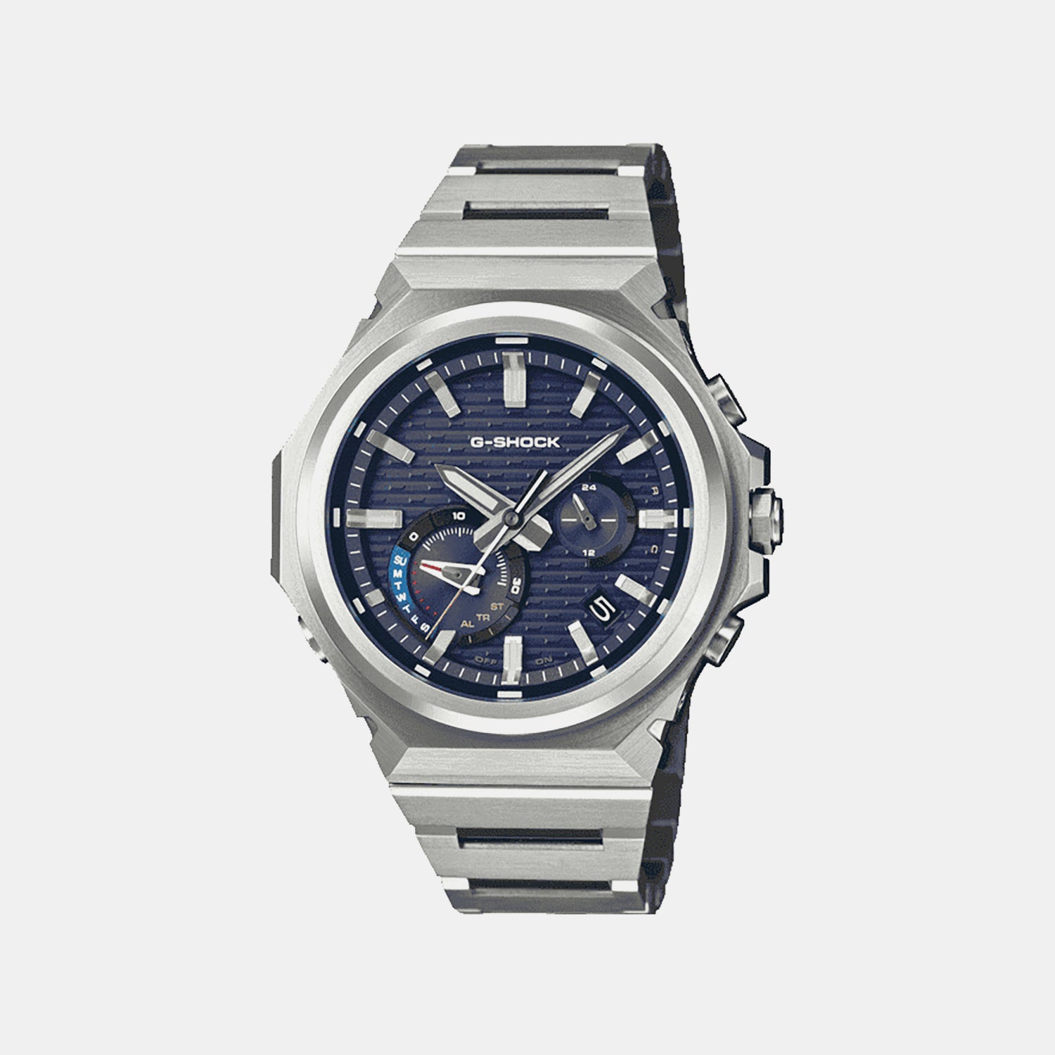 G-Shock Men Solar Blue Dial Chronograph Stainless Steel Watch GST-B1000D-2A G1771