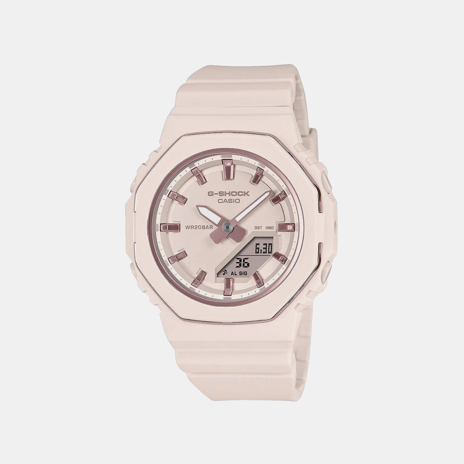 G-Shock Women Quartz Pink Dial Analog-Digital Resin Watch G1775