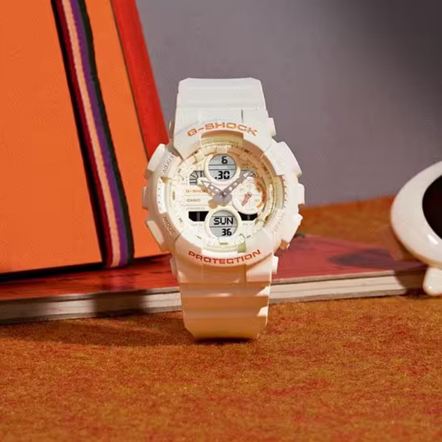 G-Shock Women Quartz Cream Dial Analog-Digital Resin Watch G1780
