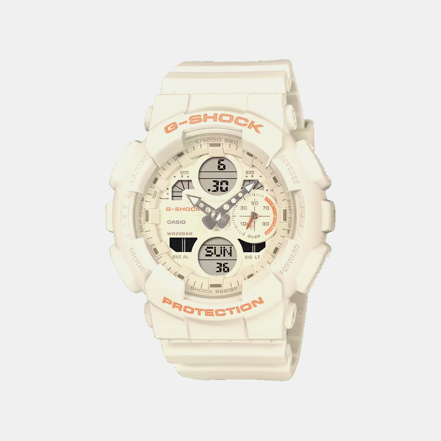 G-Shock Women Quartz Cream Dial Analog-Digital Resin Watch G1780