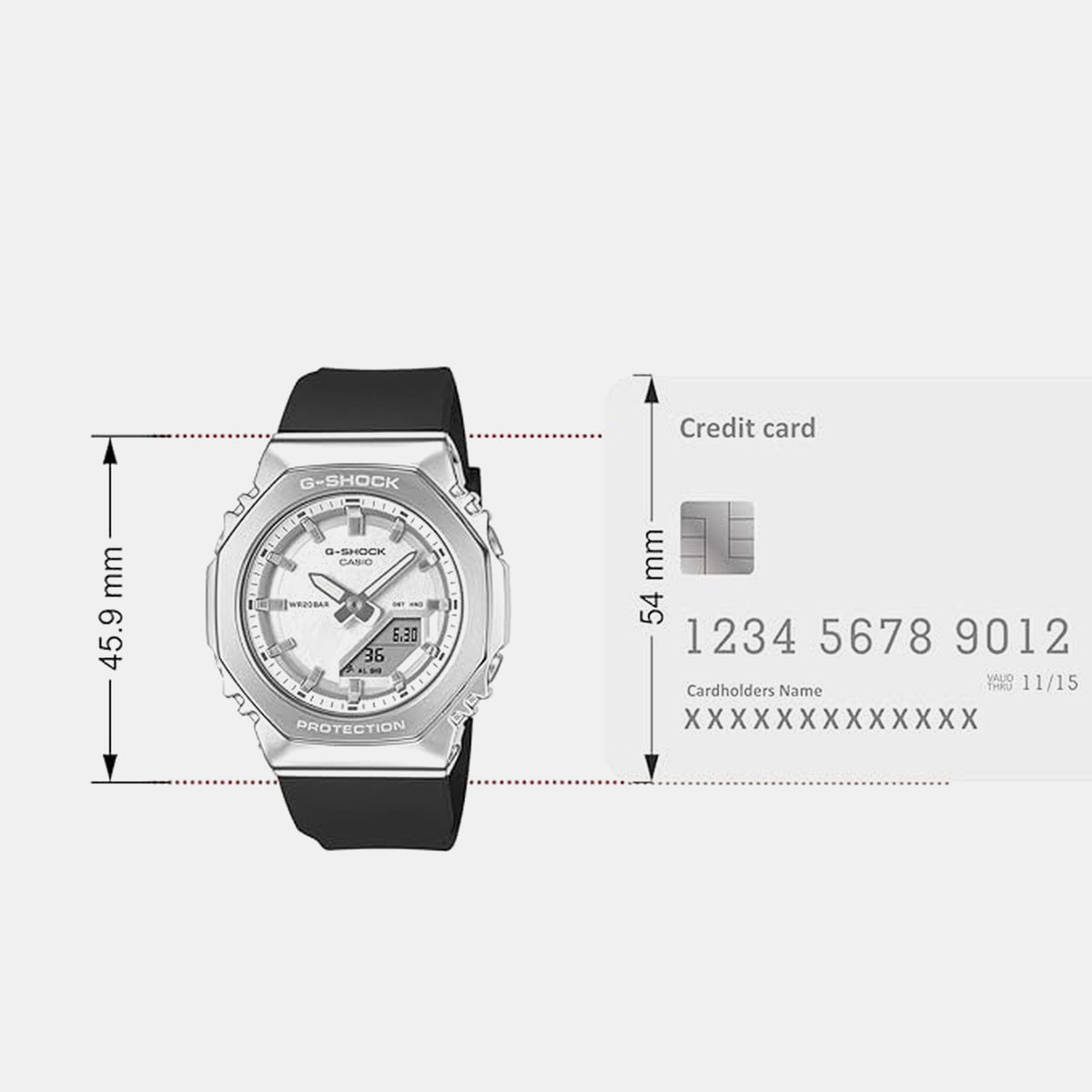 G-Shock Women Quartz Silver Dial Analog-Digital Resin Watch G1782