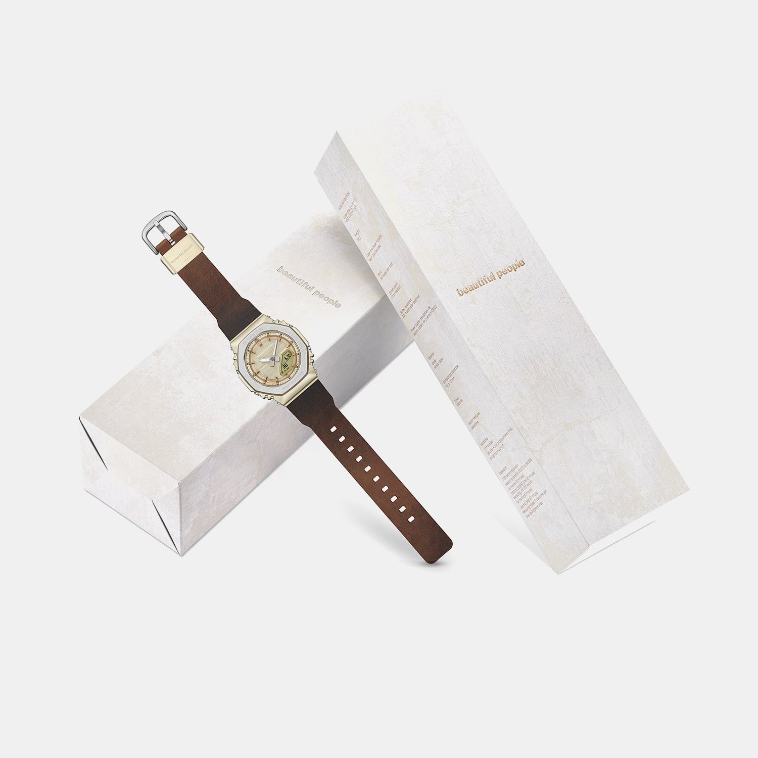 G-Shock x Beautiful People Limited Edition Women Quartz Gold Dial Analog-Digital Watch G1783