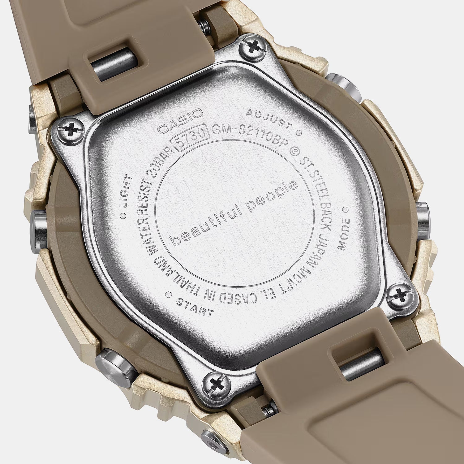 G-Shock x Beautiful People Limited Edition Women Quartz Gold Dial Analog-Digital Watch G1783