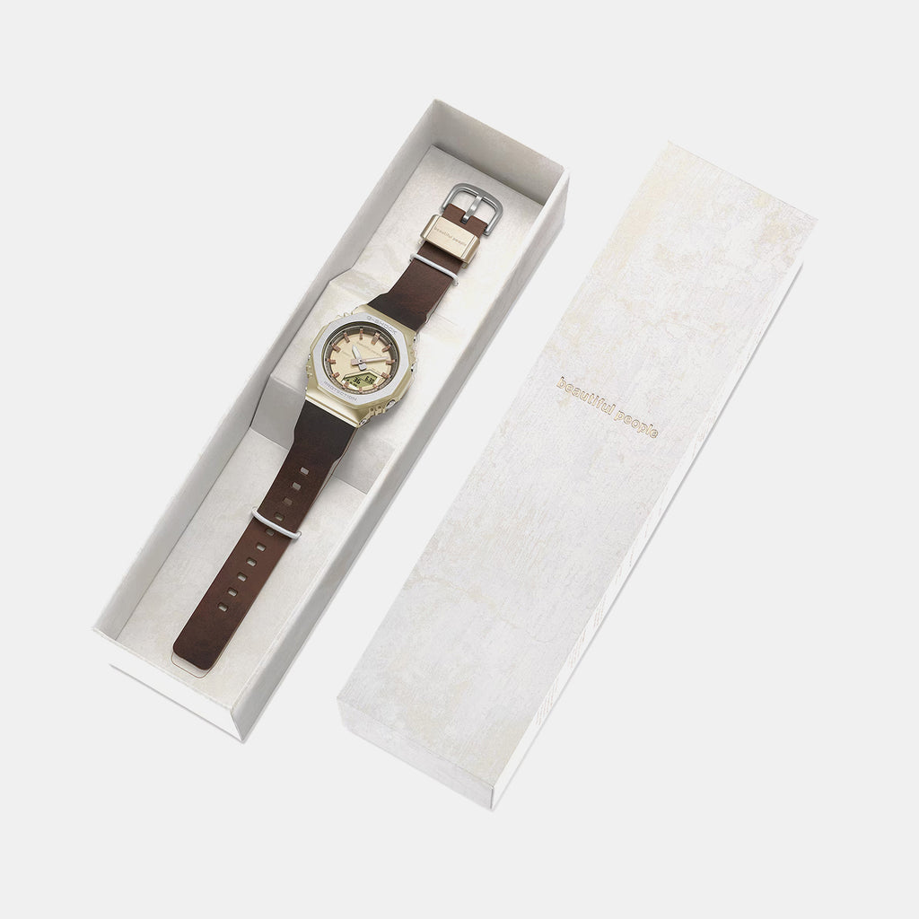 G-Shock x Beautiful People Limited Edition Women Quartz Gold Dial Analog-Digital Watch G1783