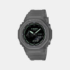 Men Quartz Black Dial Analog-Digital Resin Watch G1784