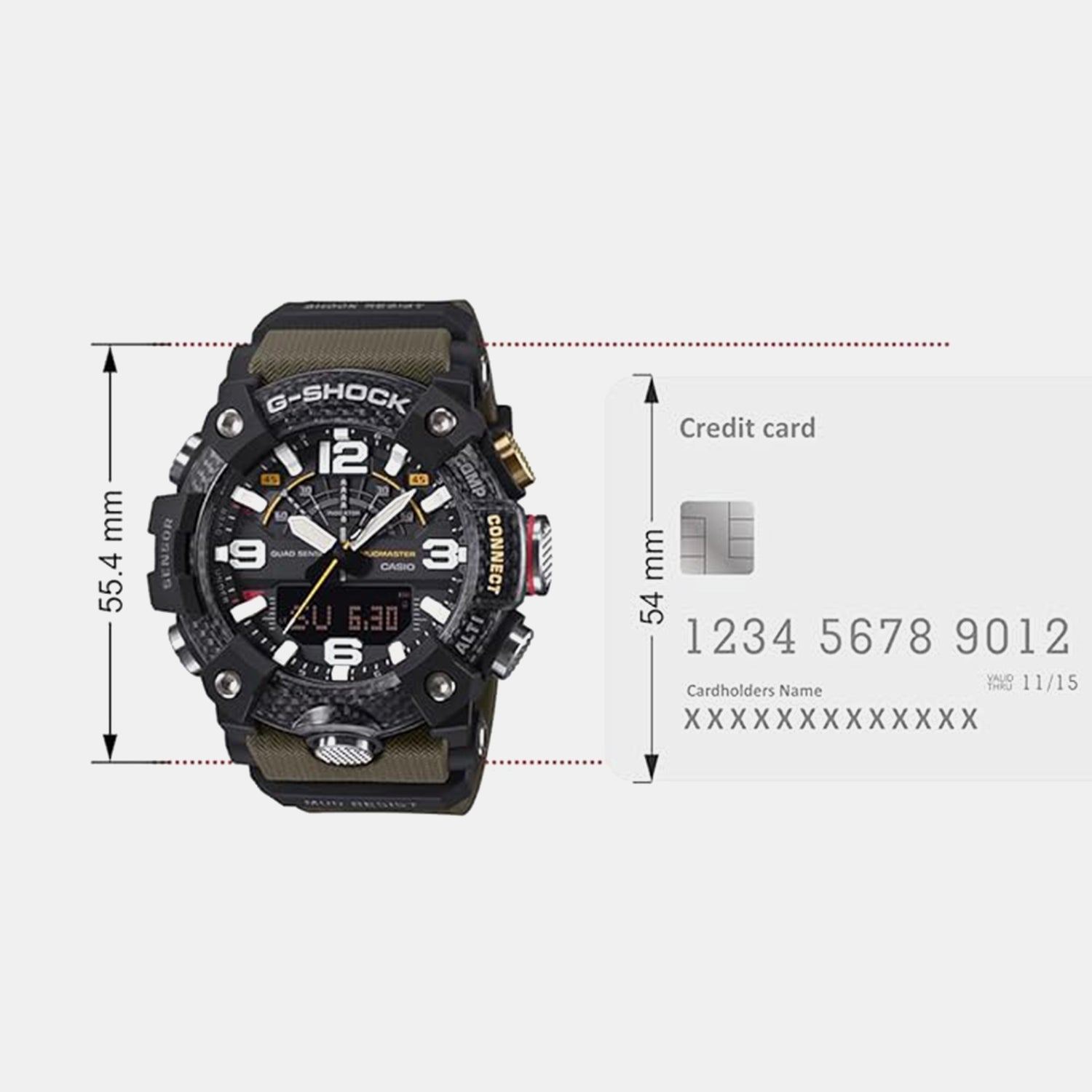 G-shock Men Digital Black Dial Analog Resin Watch G1790