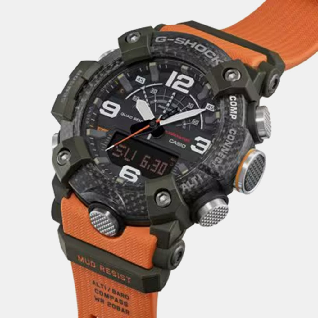 Mudmaster Men Quartz Black Dial Analog Resin Watch G1791