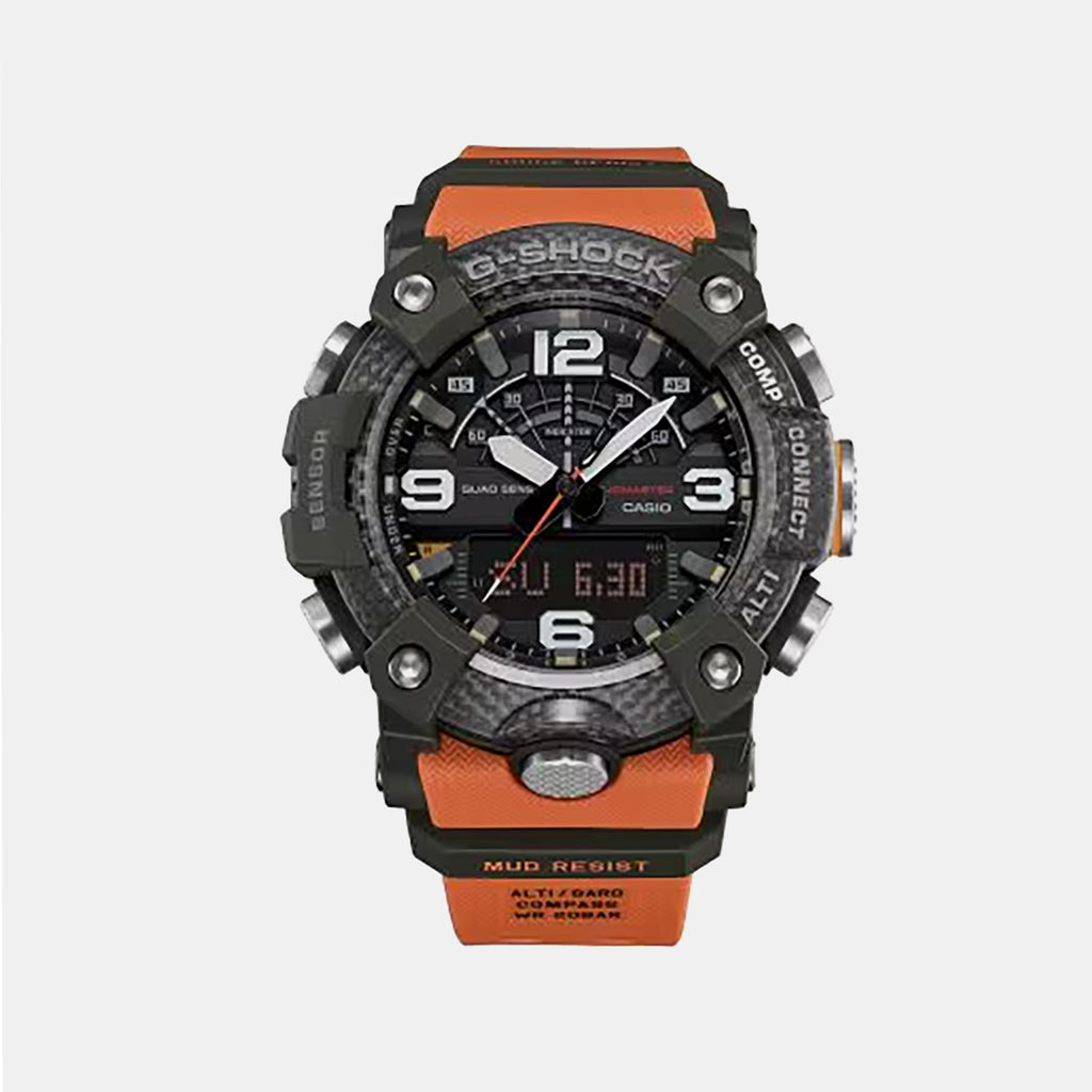 Mudmaster Men Quartz Black Dial Analog Resin Watch G1791