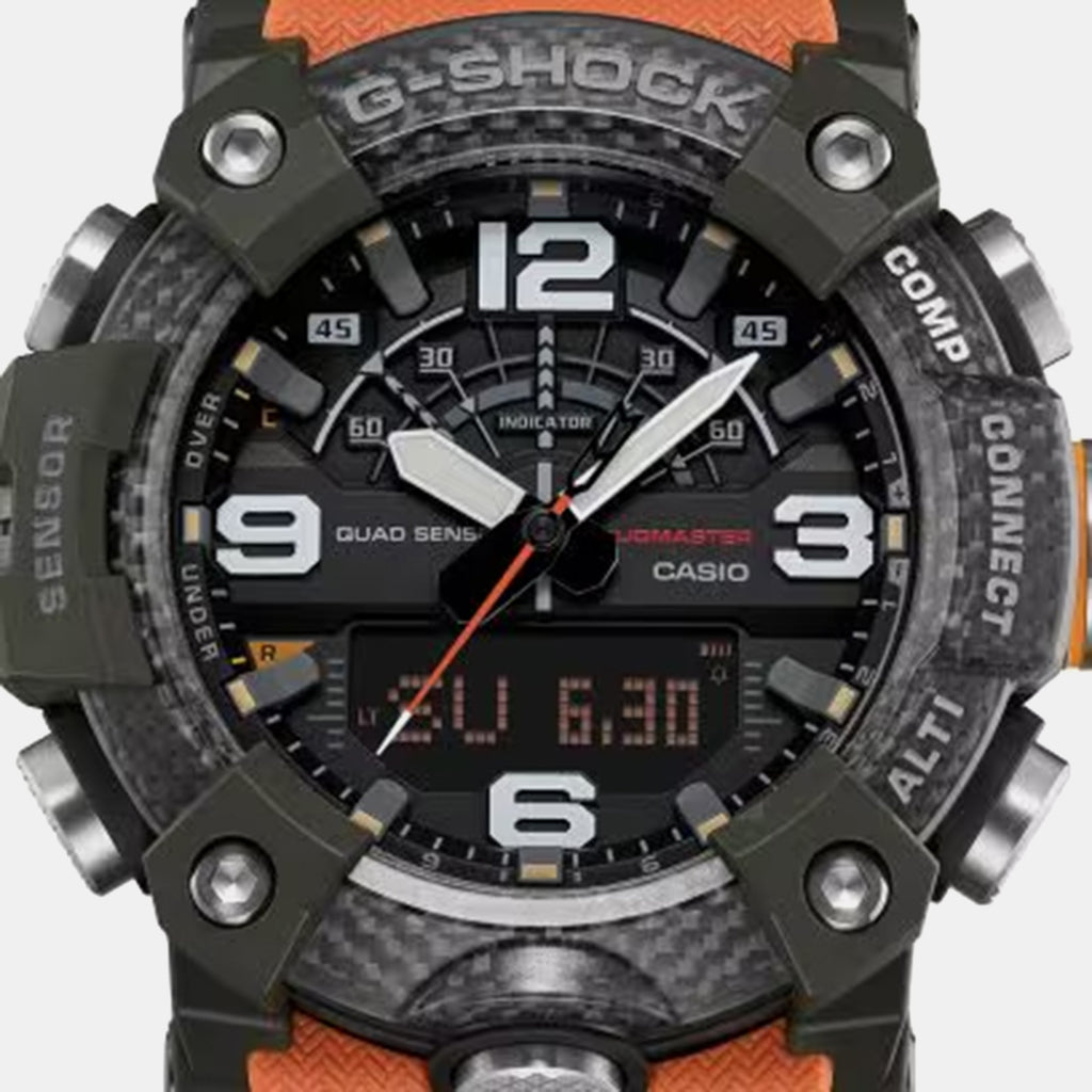 Mudmaster Men Quartz Black Dial Analog Resin Watch G1791