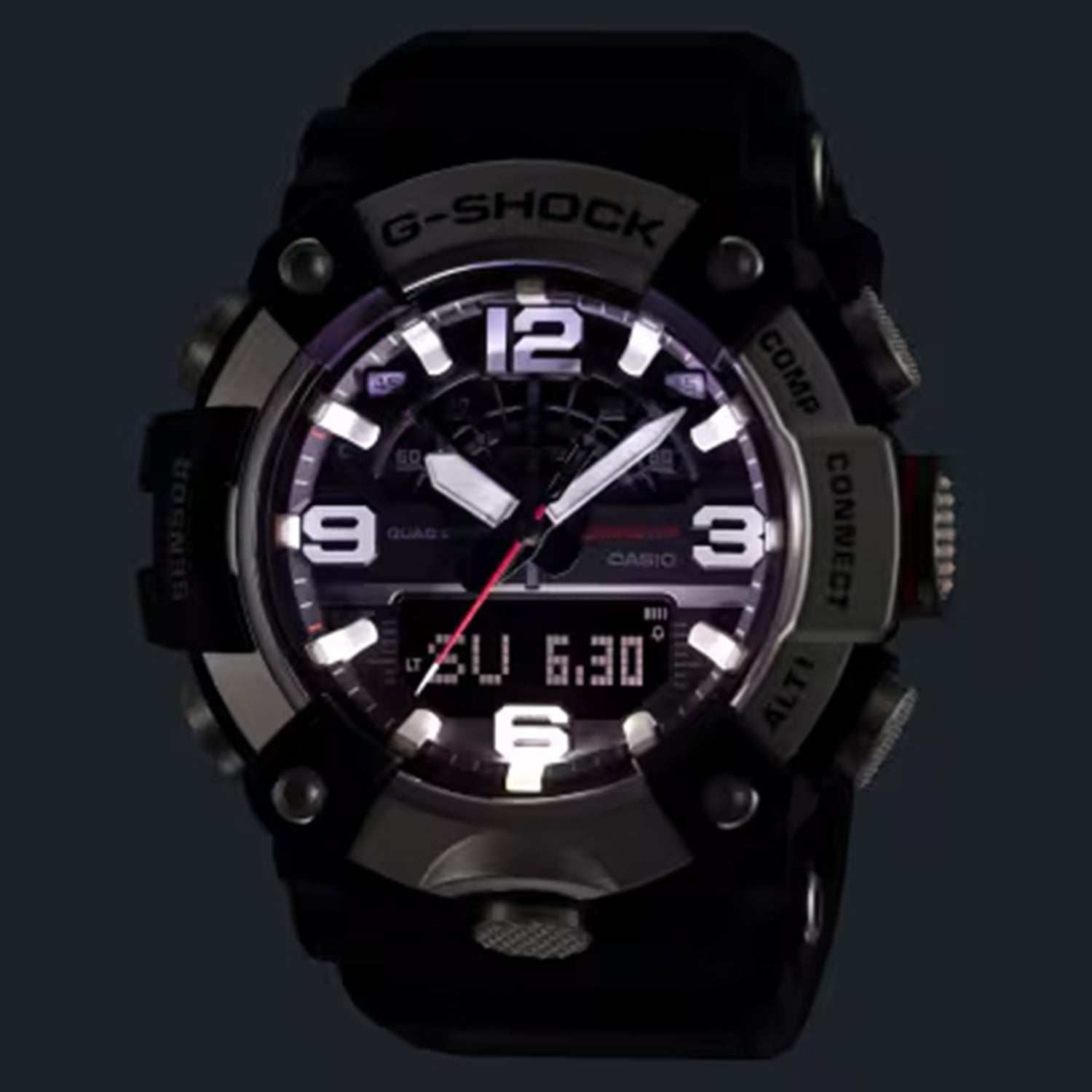 Mudmaster Men Quartz Black Dial Analog Resin Watch G1791
