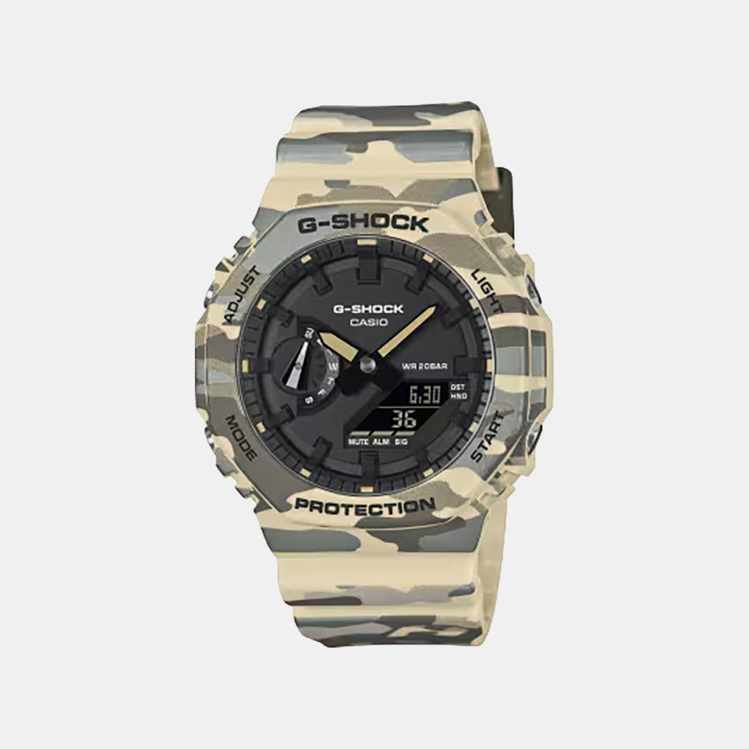 Men Quartz Black Dial Analog-Digital Resin Watch G1793