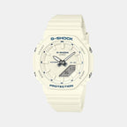 Women Quartz White Dial Analog-Digital Resin Watch G1798