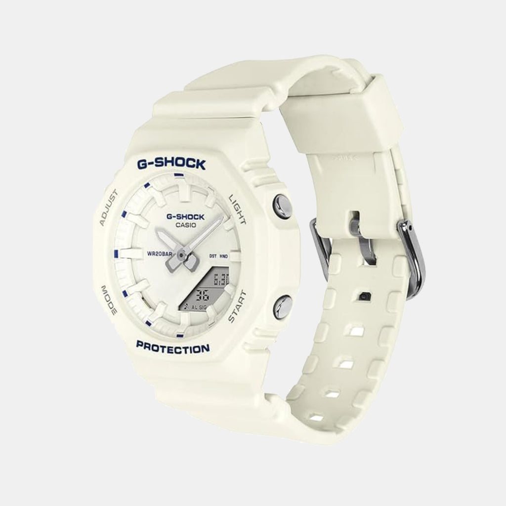 Women Quartz White Dial Analog-Digital Resin Watch G1798