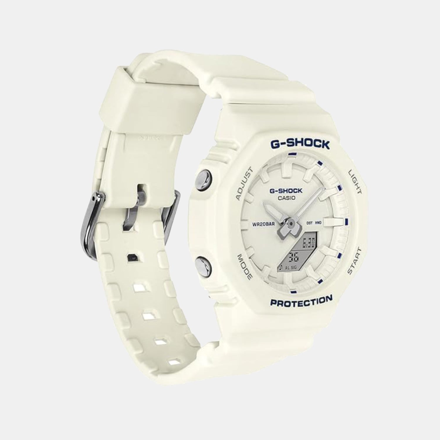 Women Quartz White Dial Analog-Digital Resin Watch G1798