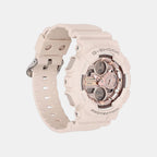 G-shock Women Quartz Rose Gold Dial Analog Resin Watch G1801