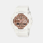 G-shock Women Quartz Rose Gold Dial Analog Resin Watch G1802