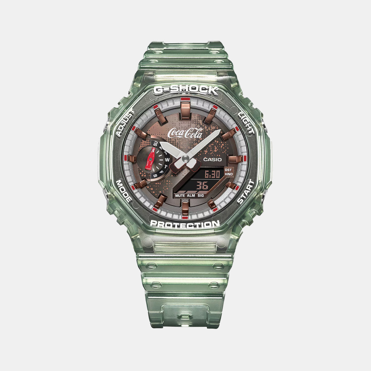 G-Shock Coca Cola Men Quartz Multicolour Dial Analog-Digital Resin Watch GA-2100CC-3A G1804