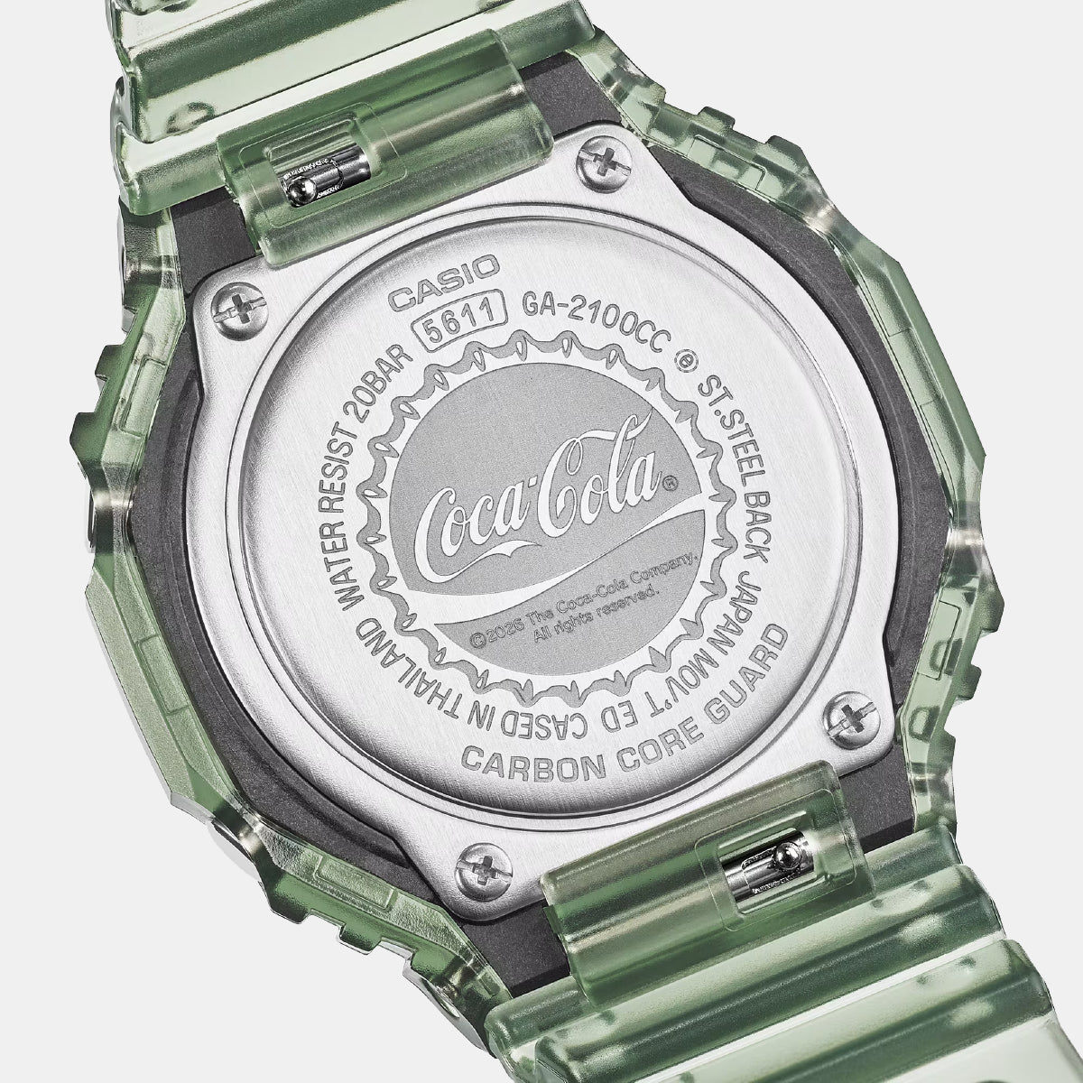 G-Shock Coca Cola Men Quartz Multicolour Dial Analog-Digital Resin Watch GA-2100CC-3A G1804
