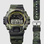 G-shock Dw-6900 Series Men Quartz Green Dial Digital Resin Watch G1805