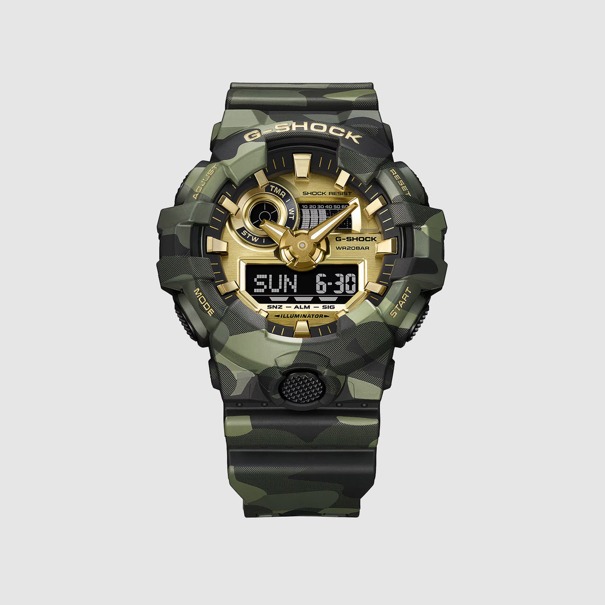 G-Shock Men Quartz Green Dial Analog Resin Watch G1806