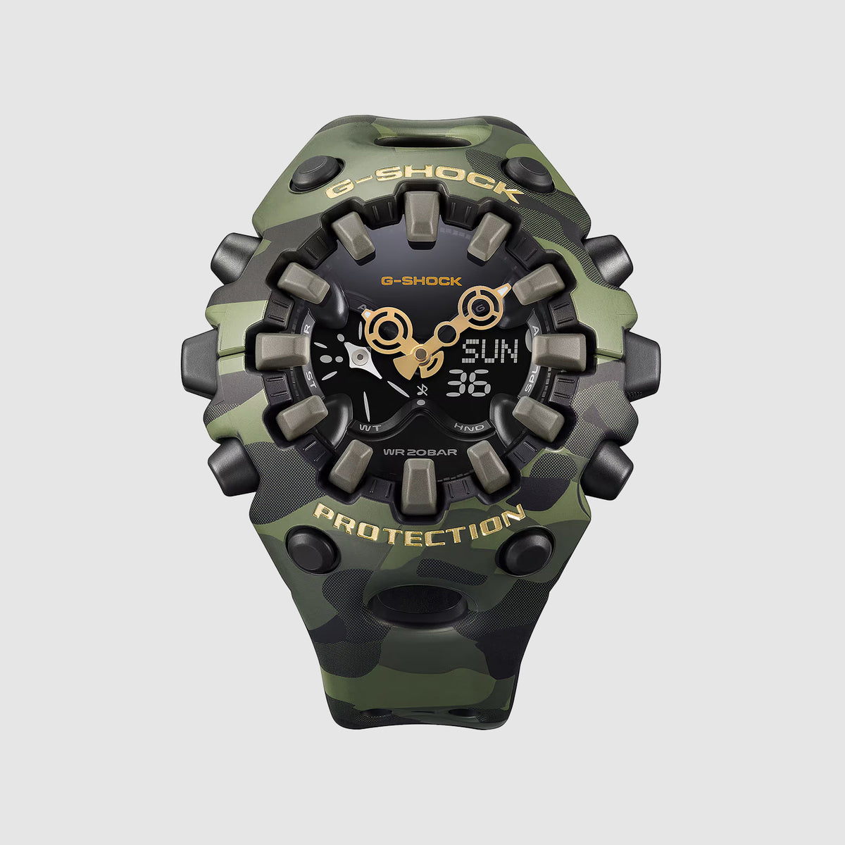 G-Shock Men Quartz Green Dial Analog-Digital Resin Watch G1807