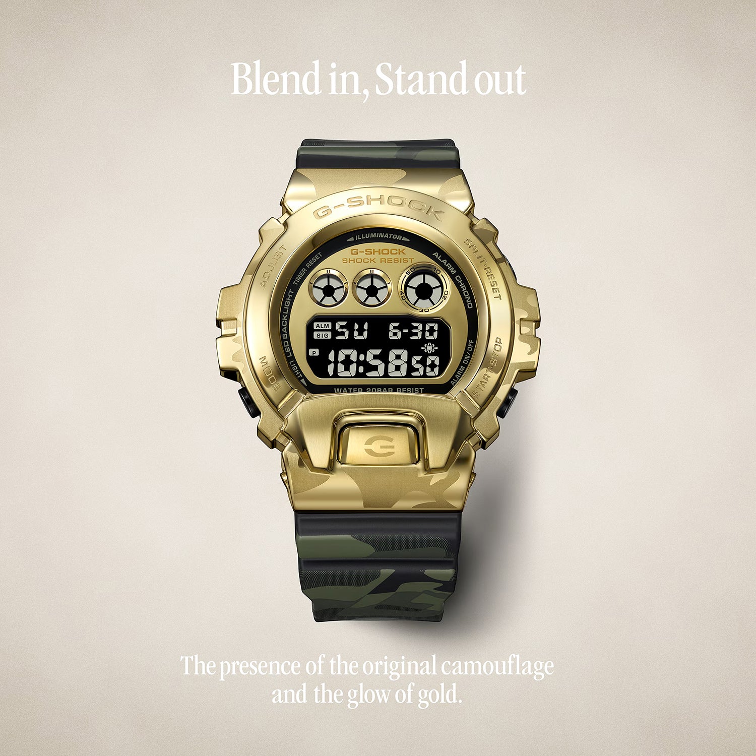 G-shock Gm-6900 Series Men Quartz Green Dial Digital Resin Watch G1808