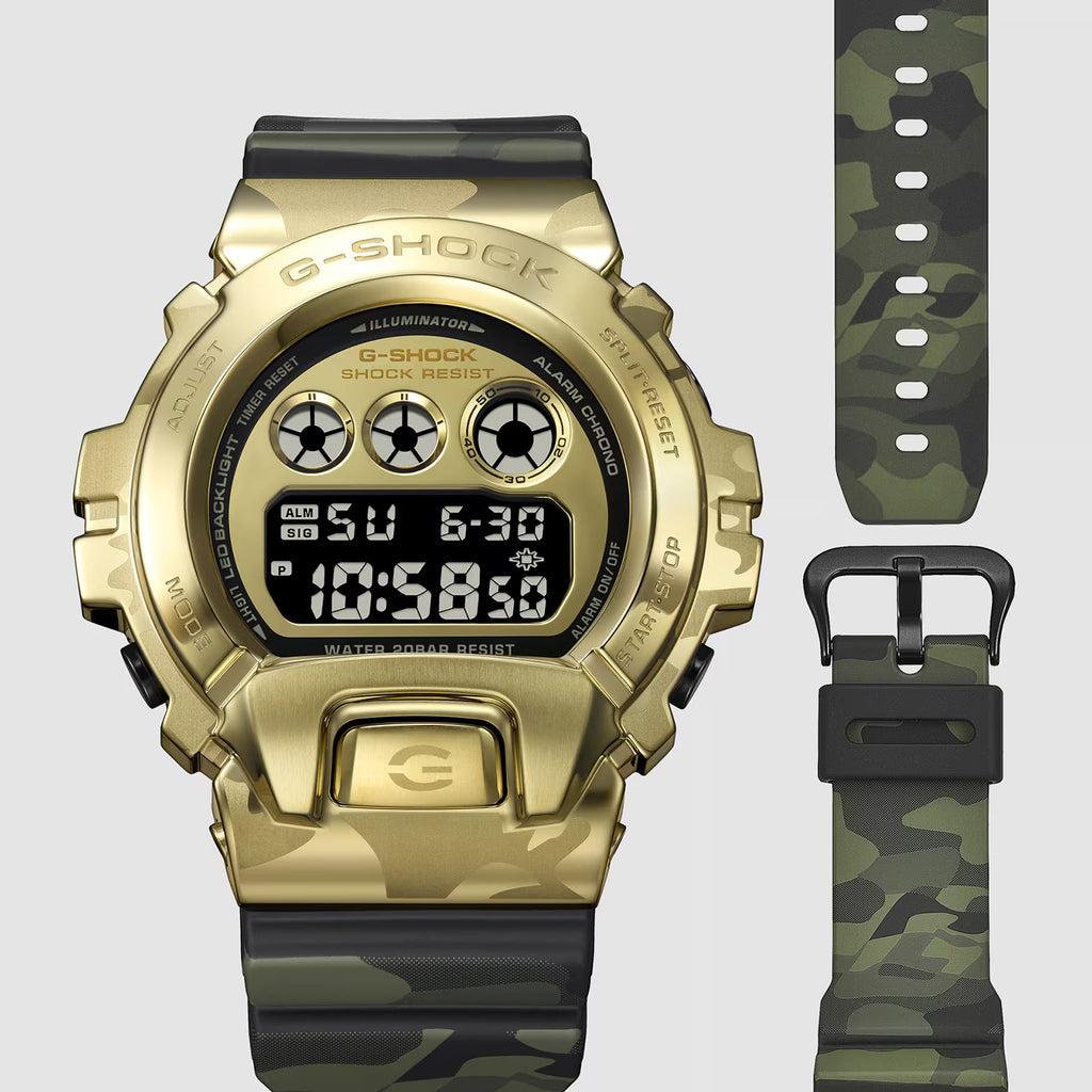 G-shock Gm-6900 Series Men Quartz Green Dial Digital Resin Watch G1808