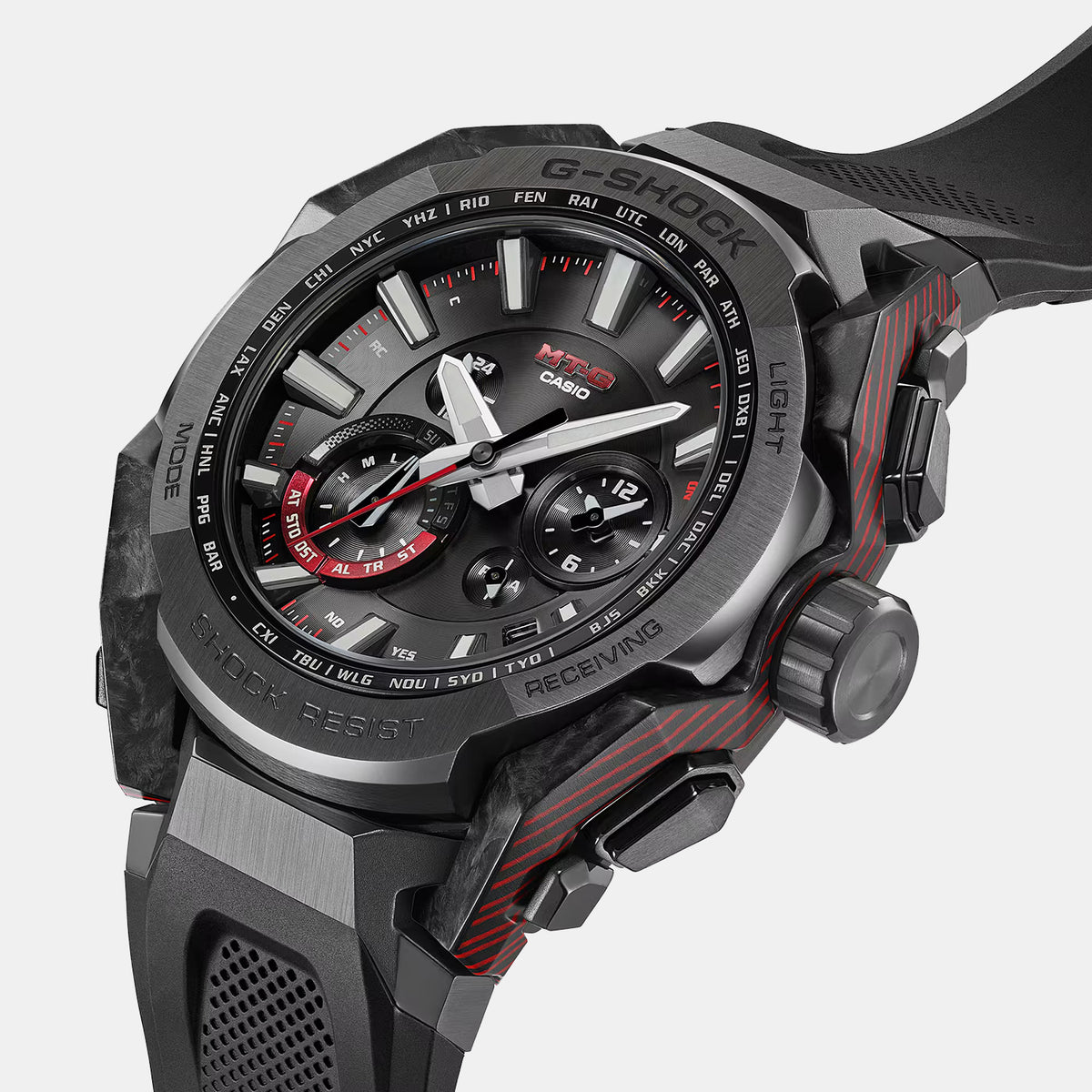 G-Shock Men Solar Black Dial Chronograph Resin Watch G1811