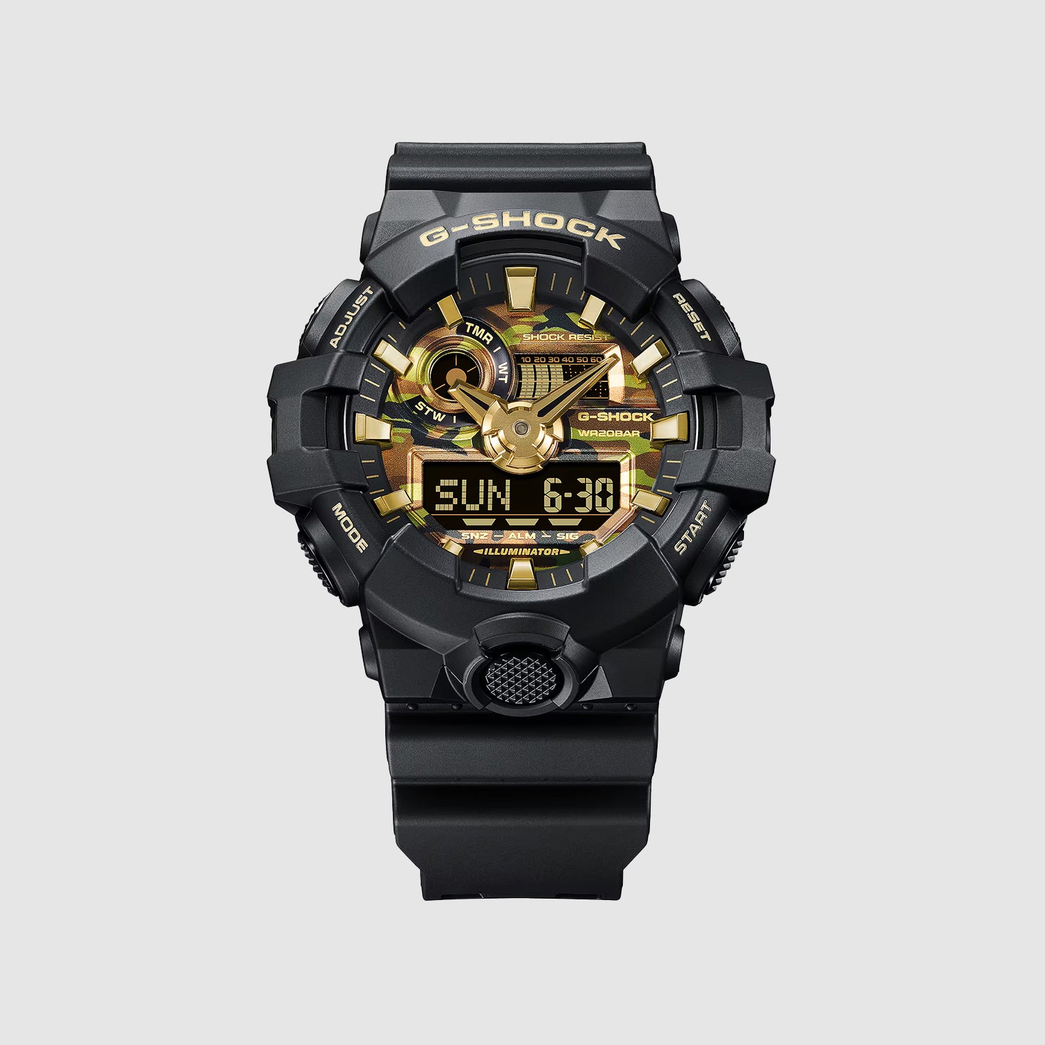 G-shock Ga-700 Series Men Quartz Black Dial Analog-digital Resin Watch G1817