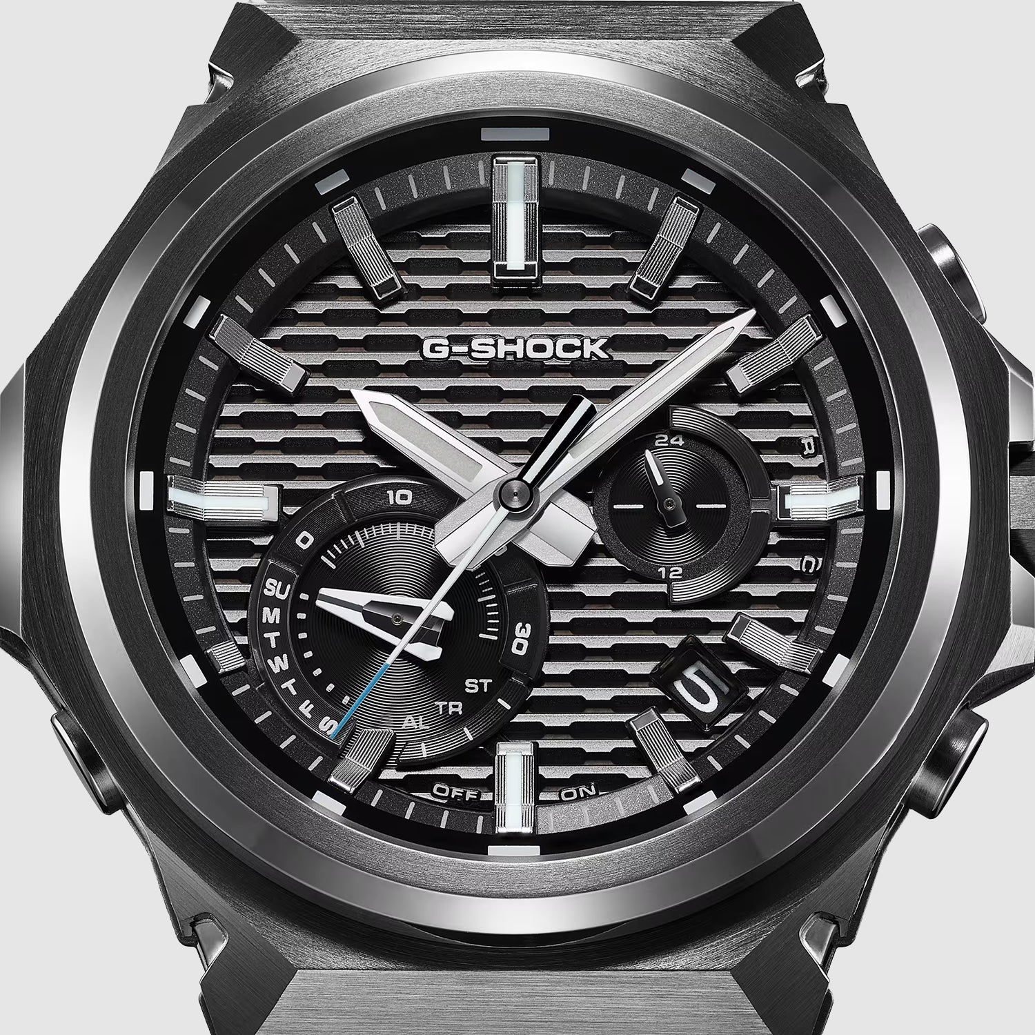 G-shock G-steel Men Quartz Black Dial Analog Stainless Steel Watch G1819