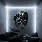 G-shock G-steel Men Quartz Black Dial Analog Stainless Steel Watch G1819