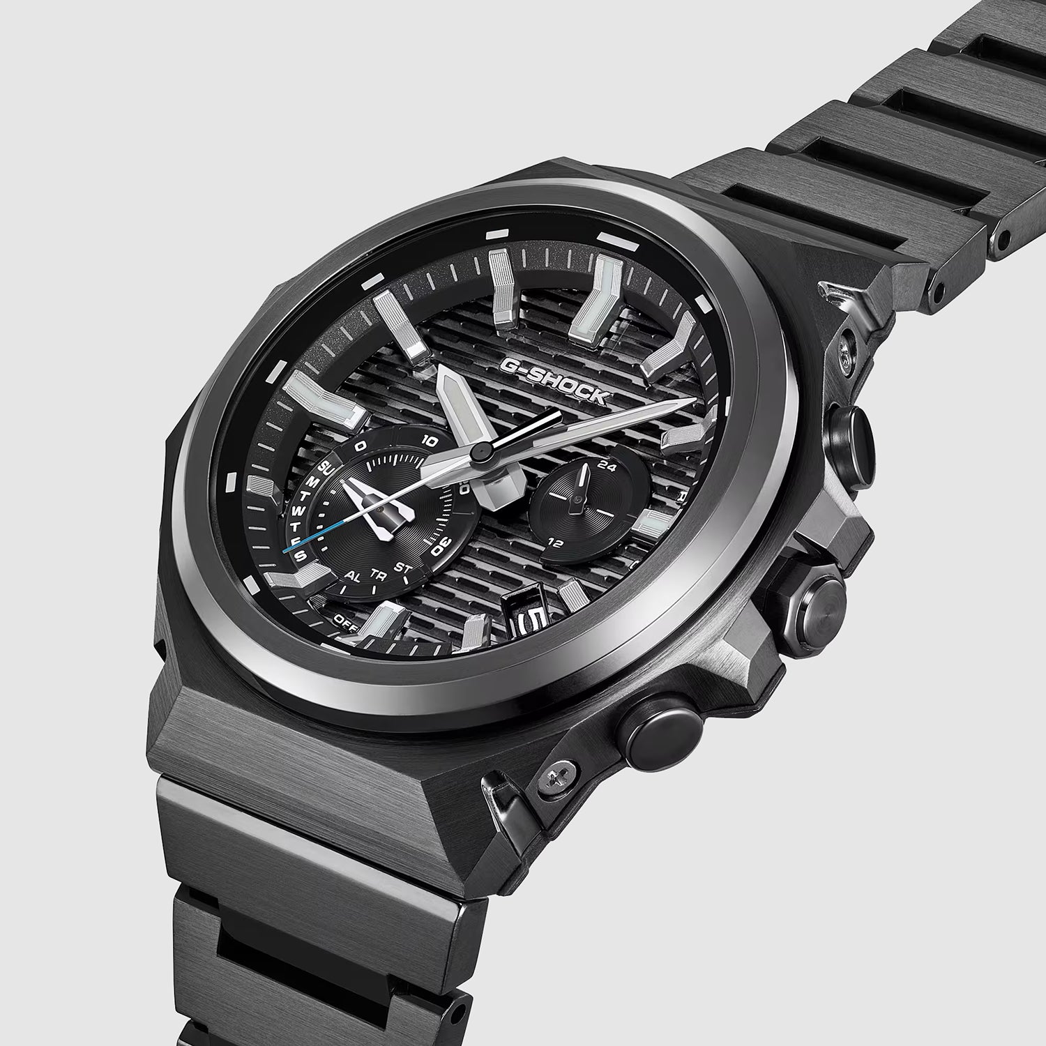 G-shock G-steel Men Quartz Black Dial Analog Stainless Steel Watch G1819