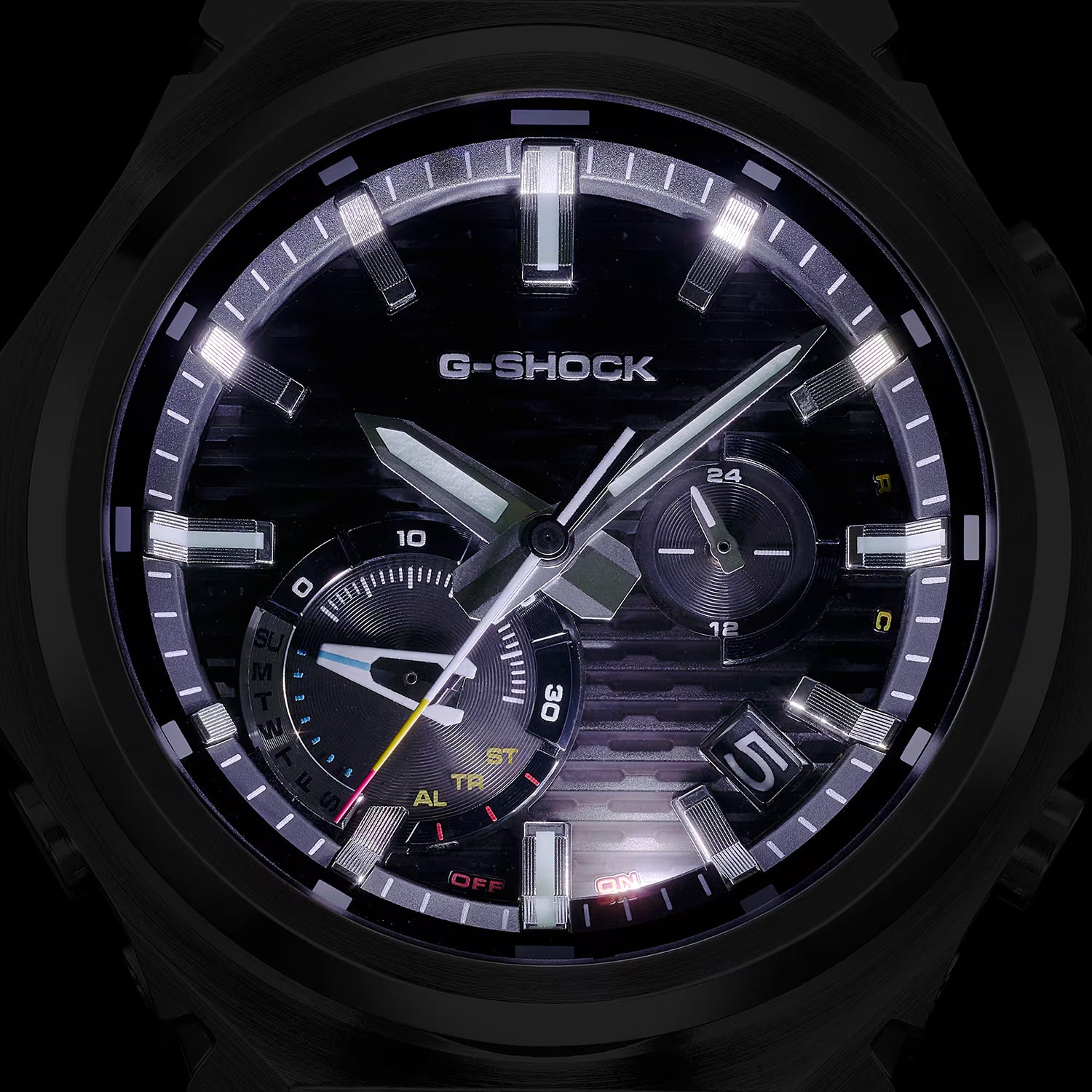 G-shock G-steel Men Quartz Black Dial Analog Stainless Steel Watch G1819