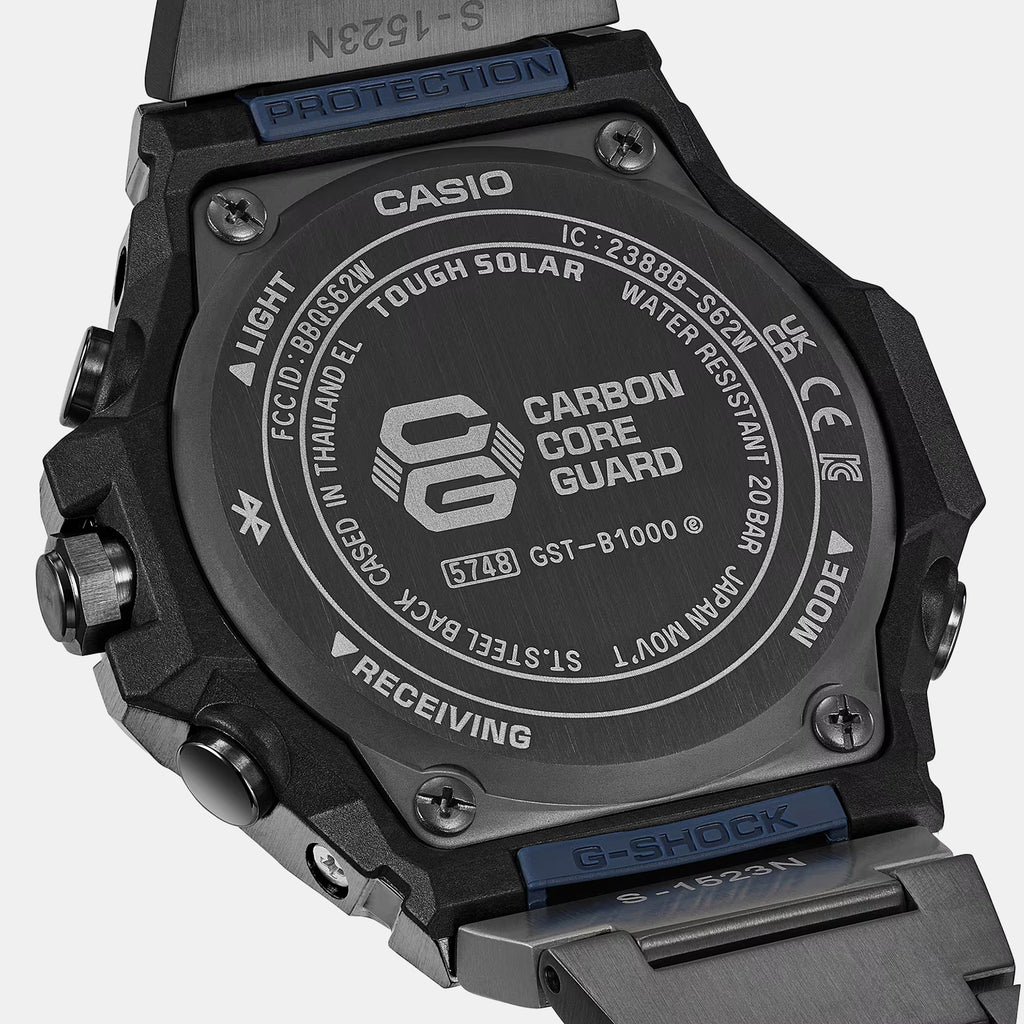 G-shock G-steel Men Quartz Blue Dial Analog Stainless Steel Watch G1820