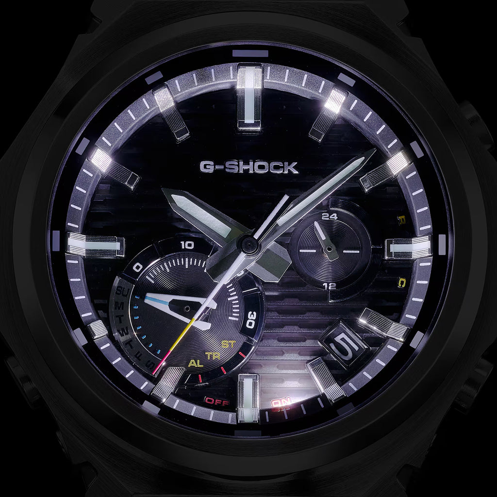 G-shock G-steel Men Quartz Blue Dial Analog Stainless Steel Watch G1820