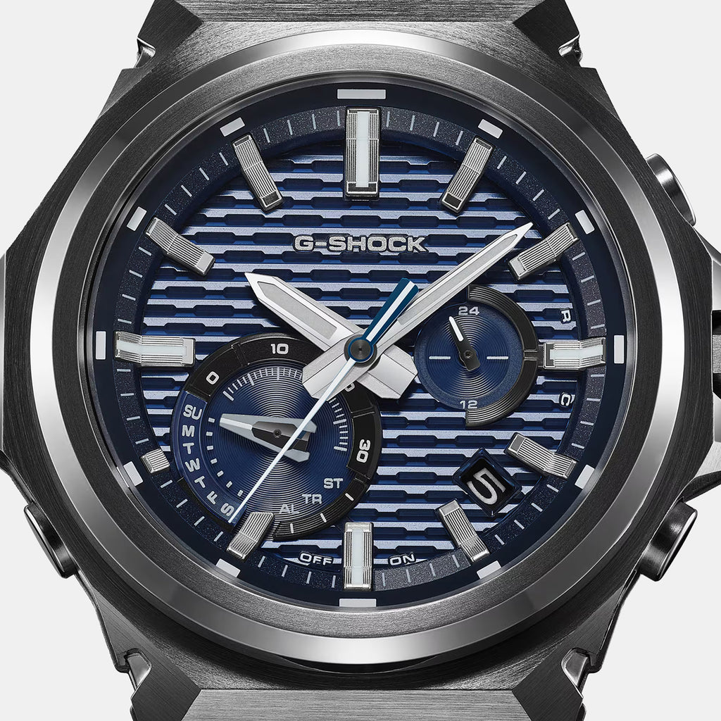 G-shock G-steel Men Quartz Blue Dial Analog Stainless Steel Watch G1820