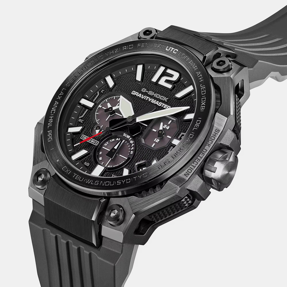 G-Shock Men Solar Black Dial Multi-Function Resin Watch G1825