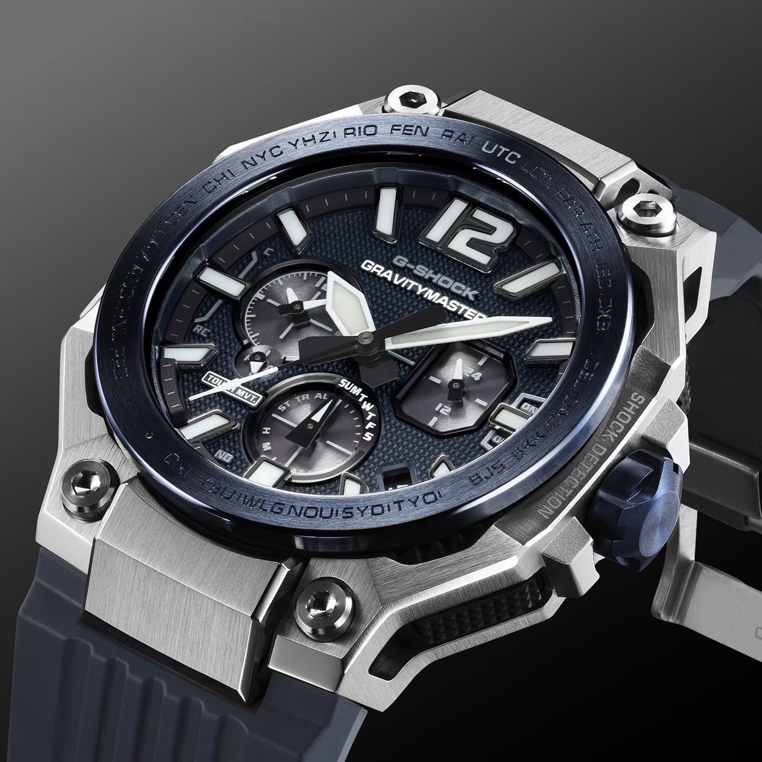 G-shock Gravitymaster Men Solar Black Dial Multi-Function Resin Watch G1825